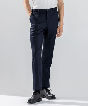 新素材【ストレッチ/セットアップ対応】シルキーウールジャージー テーパードパンツ / CITY