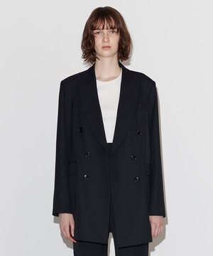 ウールポリエステルツイル ジャケット