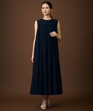  【SHIHOさん着用】コットンティアード ワンピース