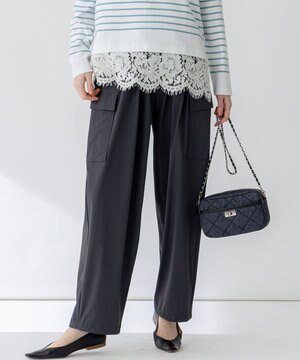  【撥水加工/洗える】ナイロン2WAYストレッチ パラシュート パンツ