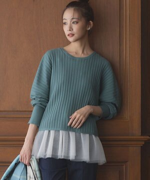  BOREROリブドルマン ニット