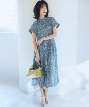  フラワーガーデンプリント ワンピース