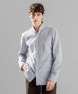  アロージャガードストレッチ　ウイングカラーシャツ