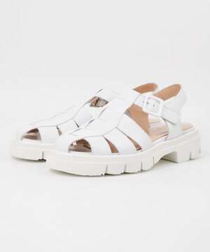  【LucaGrossi/ルカグロッシ】タンクソールグルカサンダル/H024S DTAL-US