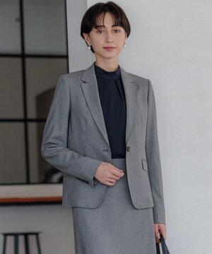  【セットアップ対応】ラフィーネウール 一つ釦 ジャケット