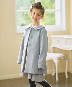  【110-140㎝】フェイクウール コート