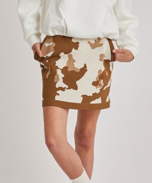  【WOMEN】ピント柄 ニットスカート