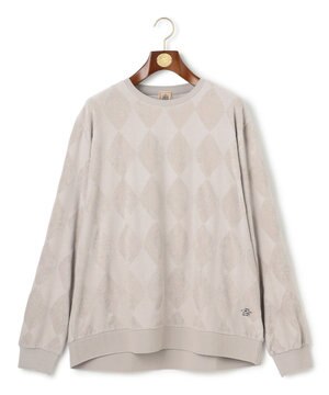  【KING SIZE】アーガイルワントーンリンクス ロングスリーブ Tシャツ