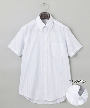  春夏向け【形態安定】SUMMERPREMIUMPLEATS_スナップダウンカラー 半袖ドレスシャツ(25年モデル)