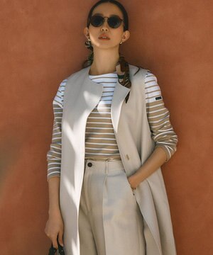  【Oggi4月号掲載/洗える】Armor-lux バイカラーボーダー カットソー