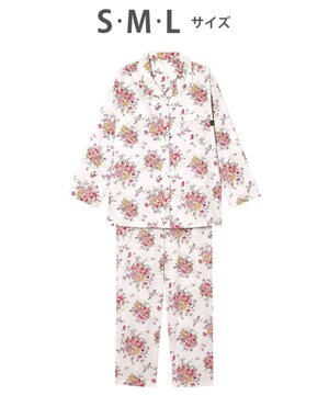  パジャマ 長袖 長ズボン 綿100%(本体) ミントン レディース NDX540 /ワコール