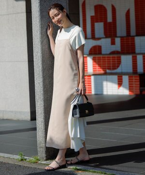  【接触冷感・速乾・UVカット・洗える】スイートクール キャミワンピース