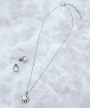 【金属アレルギー対応】淡水パールピアス&ネックレス