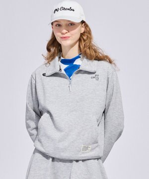  【WOMEN】ハーフジップ 裏毛スウェットトップス ゴルフウェア レディース