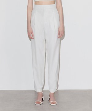  ウールポリエステルツイル パンツ