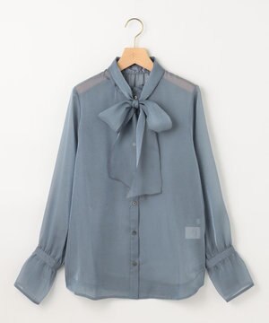 シャイニーオーガン ボウタイ付きブラウス