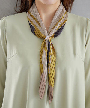 【選べる柄タイプ】プリーツスカーフ