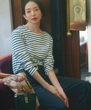 【洗える】Armor-lux スムース ボーダー カットソー