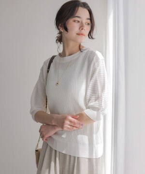  レーシーニット プルオーバー