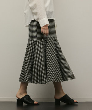  チェックマーメイドスカート
