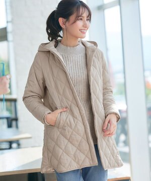  【安田美沙子さん着用・新色追加】中綿キルティングコート