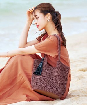  クロシェ編みトートバッグ