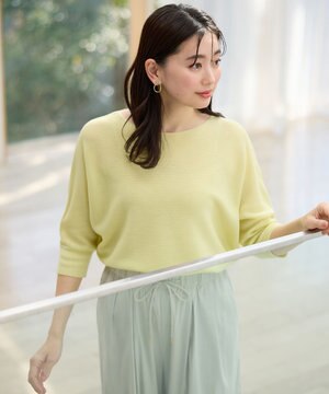  【洗濯機可/アンチピリング/UVケア】アクリルガーターニット