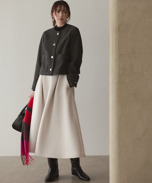 【VERY×UNFILOコラボ】BEAUTY FORM JERSEY+ ボリューム フレアスカート