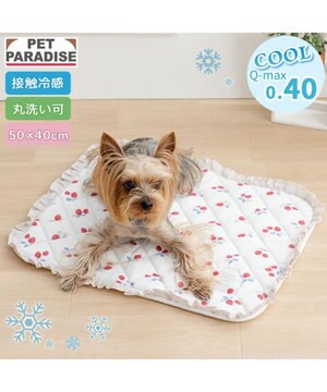  ペットパラダイス クールマット 《苺花柄》 Ｓ