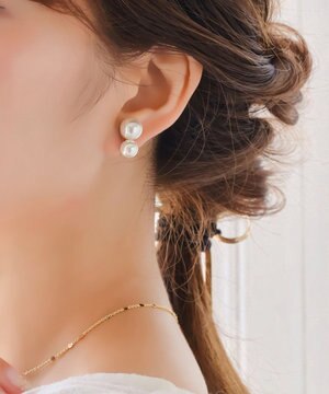  ≪雑誌掲載≫ツインパールイヤリング