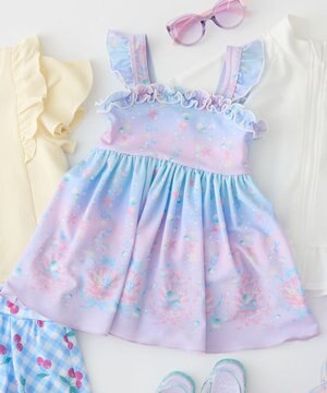  【UVカット】フリルワンピース水着