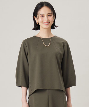 【セットアップ対応・洗える】ブークレダンボール カットソー