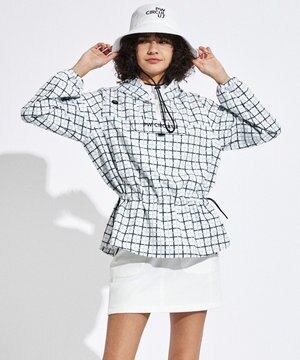  【WOMEN】プリント ウエスト2WAY アノラック ゴルフウェア レディース