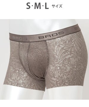  ボクサーパンツ【レースボクサー】フロント快適グラマラス 通気性 フリーなカッティング(裾部分) 前閉じ レース 下着 GT3341 /ブロス バイ ワコールメン