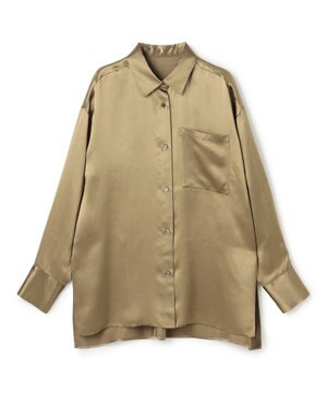アセテートヴィンテージサテン ミドルシャツ