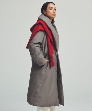  ADSダウン ショールカラーコート