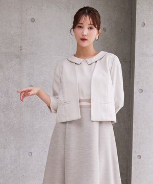  【洗える・消臭】BRIGHT LUMINOUS 七分袖ジャケット