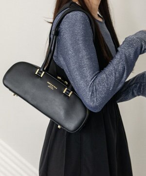  【CHRISTIAN VILLA】レザーワイドスモールショルダーバッグ