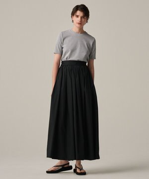 【洗濯機洗い可】カラータイプライター フレアスカート（uncrave WHITE）