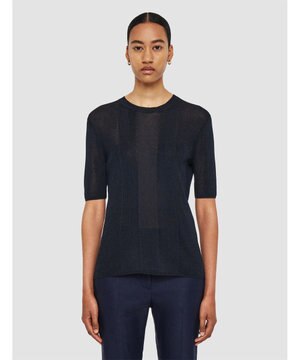 クリスピーレーヨン　ショートスリーブニット