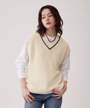  【UNISEX】チルデンニット