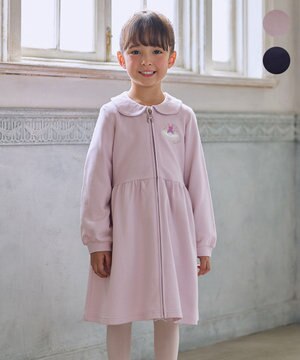  ジップアップワンピース