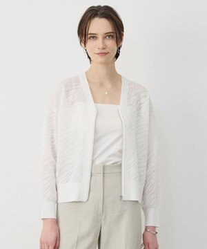  シアージャカード ニットブルゾン