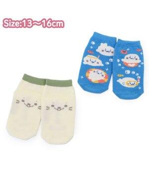  しろたん スニーカー丈ソックス 2足セット 《13～16cm》