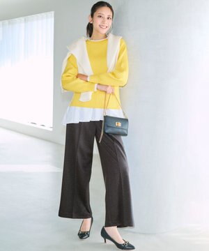  センタープレスメランジ パンツ