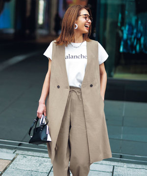 【洗える】撥水防汚リネンジレ