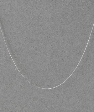  【金属アレルギー対応】ミニマルコンパクトチェーンネックレス/サージカルステンレス シルバー