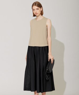  【人気のため新色追加・洗える】 ジャージコンビドレス