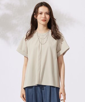  【カタログ掲載・セットアップ対応・接触冷感・UVケア・洗える】ファンクショナルクロス ブラウス