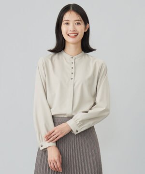  【WEB限定カラーあり・洗える】Lim-bless50sツイル ブラウス